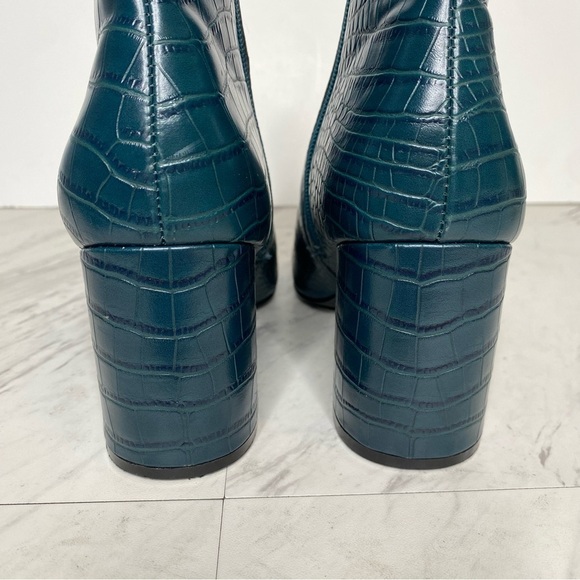 Steve Madden Nadalie Blue Crocodile Pointy Toe Bootie 7M - Picture 4 of 15